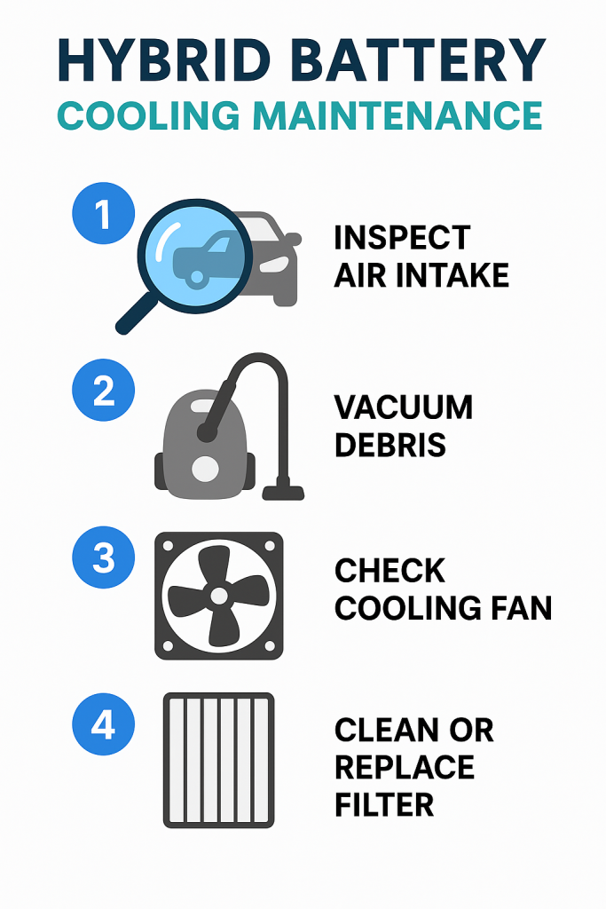 Hybrid Battery Cooling Maintenance