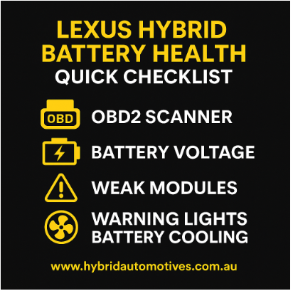 How to Check Your Lexus Hybrid Battery Health: Step-by-Step Guide