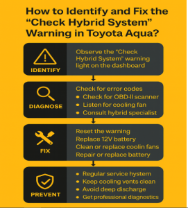 How to Identify and Fix the “Check Hybrid System” Warning in Toyota Aqua