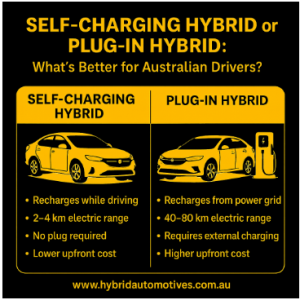 Self-Charging Hybrid or Plug-In Hybrid: What’s Better for Australian Drivers?
