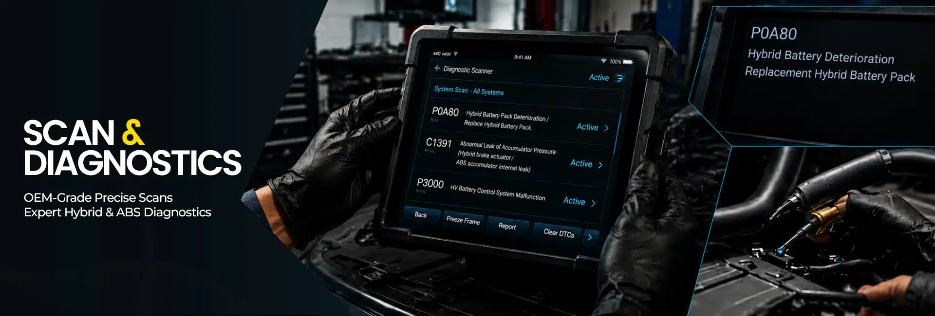 Scan Diagnostics at Hybrid Automotives
